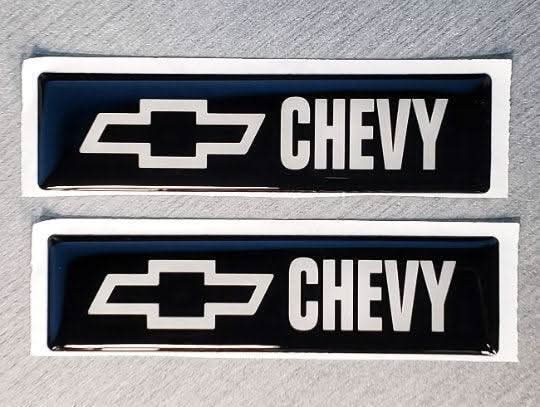 2x Domed Bowtie Emblem Inserts for Weathertech Floor Mats - Fits Chevy / Chevrolet