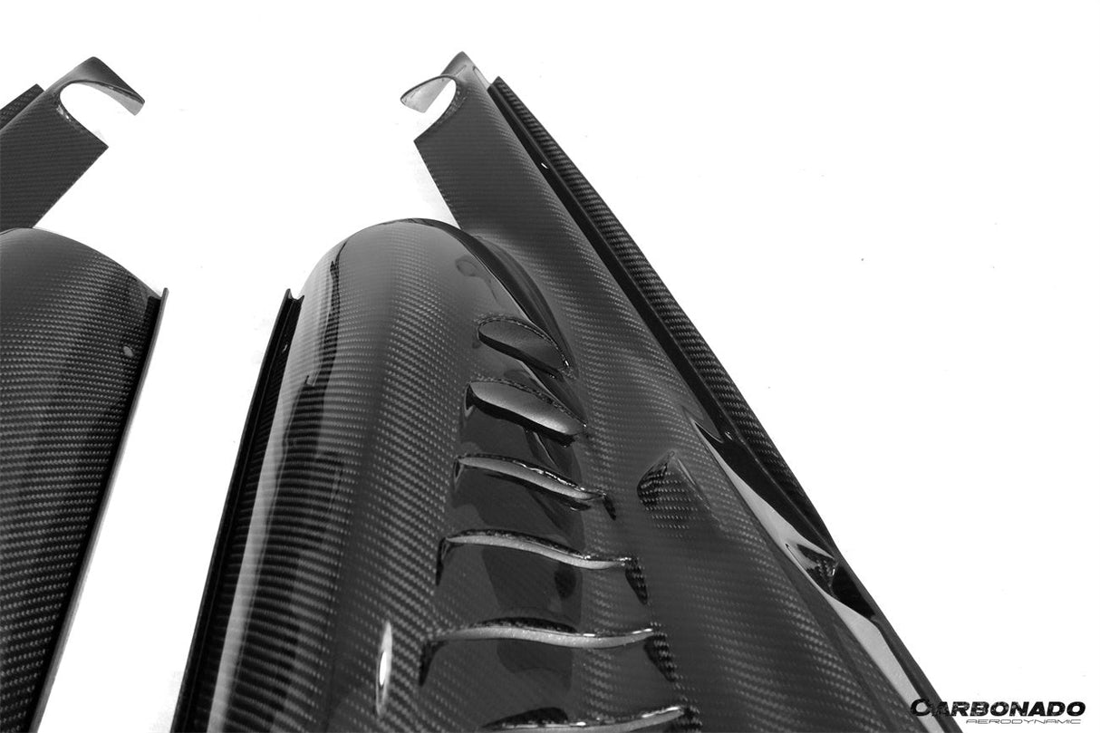 2015-2023 Ferrari Autoclave Carbon Fiber Engine Bay Panels With Heat Protection Carbonado (OE) Fits: 488 GTB, 488 PISTA, F8