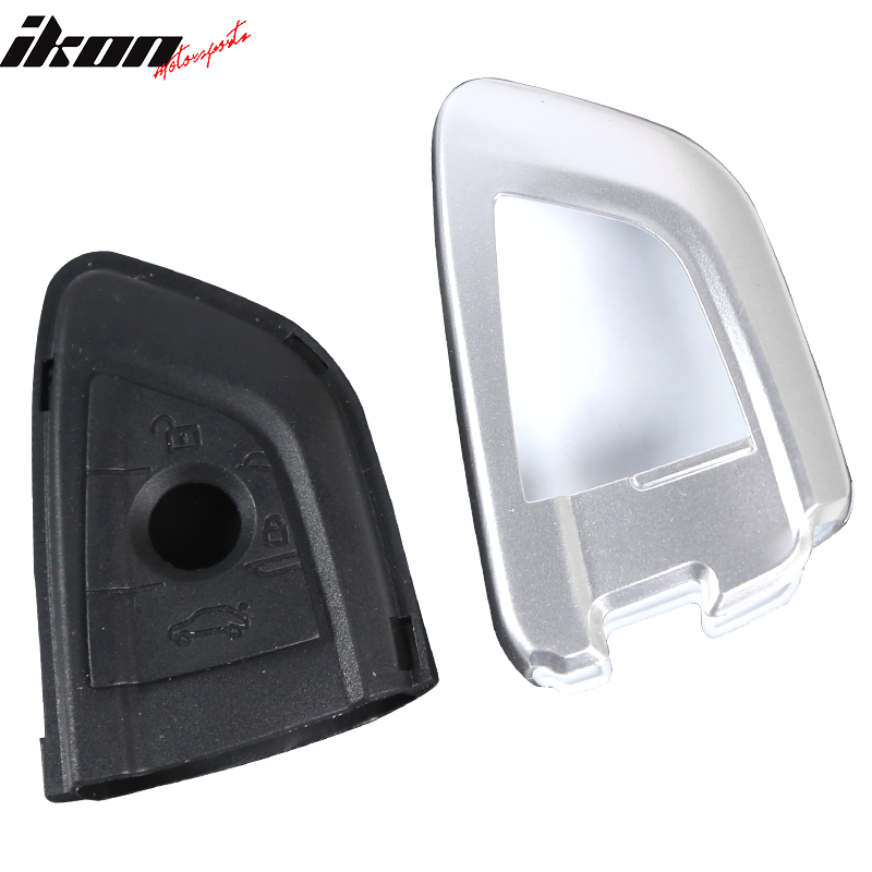 For BMW Car Smart Remote Key Fob Shell Holder Case Cover Silver Black