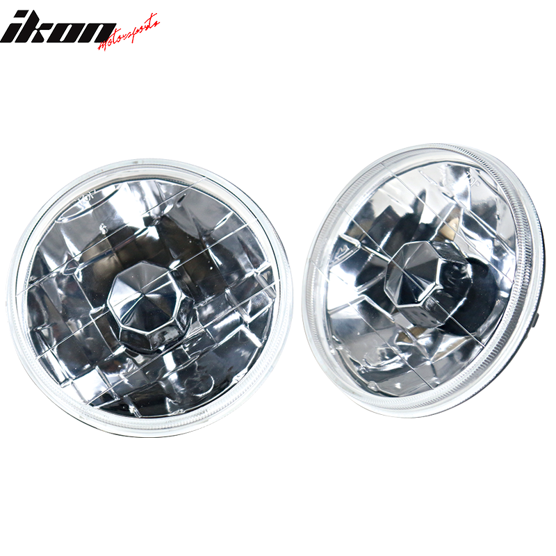 Universal Clear Lens 5in 2PCS Round Headlights Conversion Head Lamps