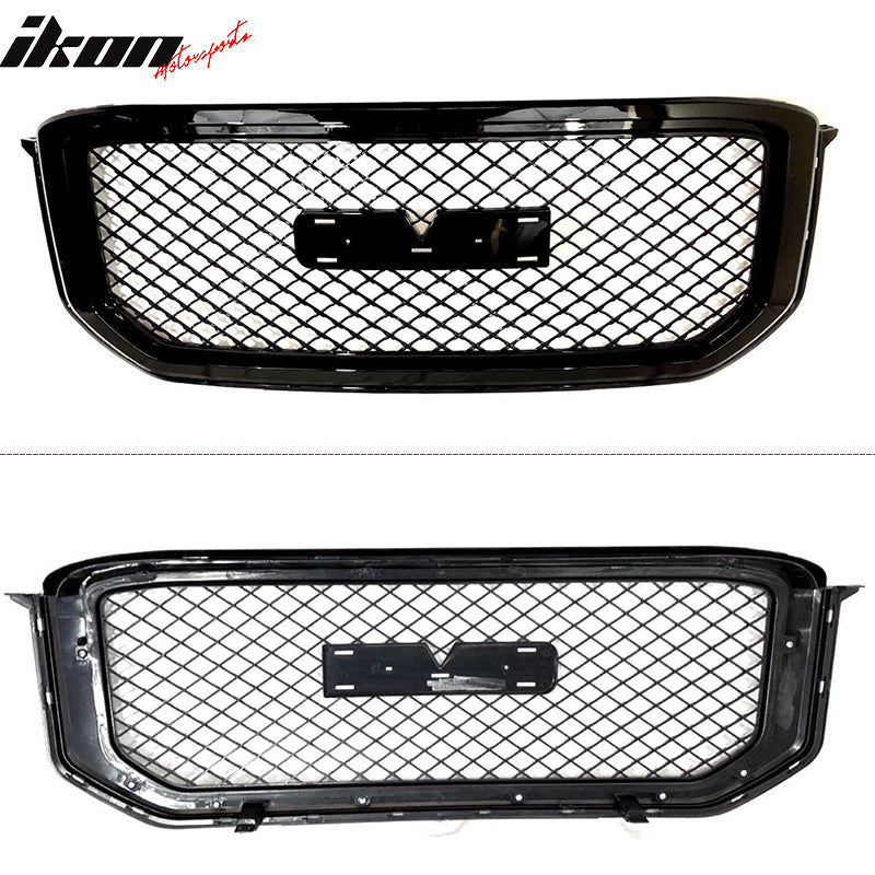 Fits 15-18 GMC Yukon XL Denali OE Sport Square Mesh Hood Bumper Grille