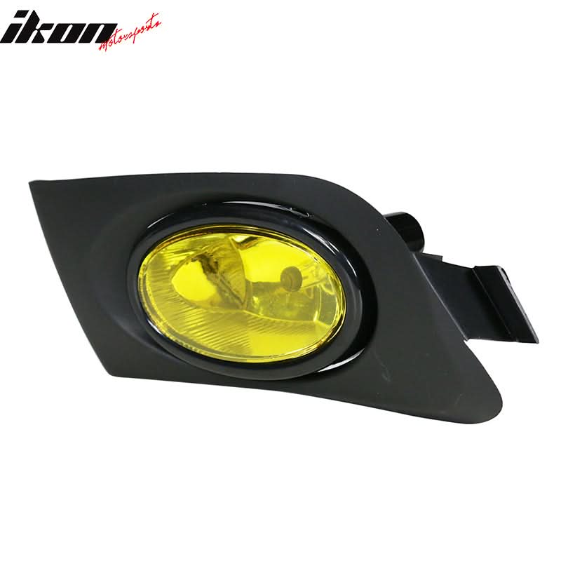 2001-2003Â Honda Civic Yellow Lens 2PCS Front Bumper Fog Lights Lamps