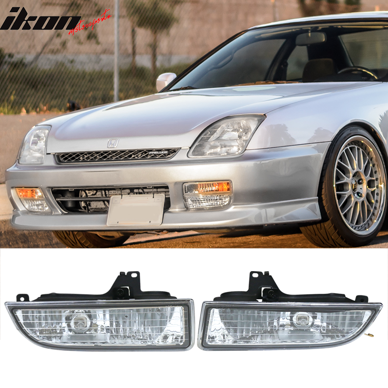 1997-2001Â Honda Prelude Clear Lens 2PCS Front Bumper Fog Lights Lamps