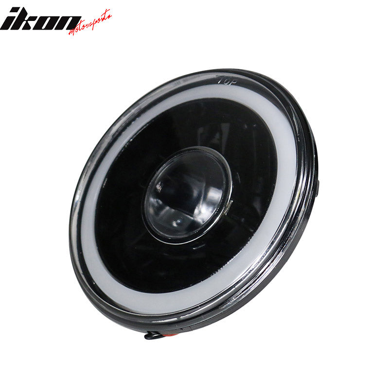 Universal 7" Round Black Chrome Headlight Conversion