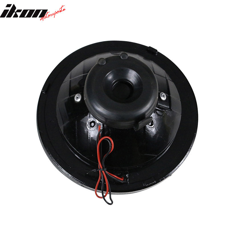 Universal 7" Round Black Chrome Headlight Conversion