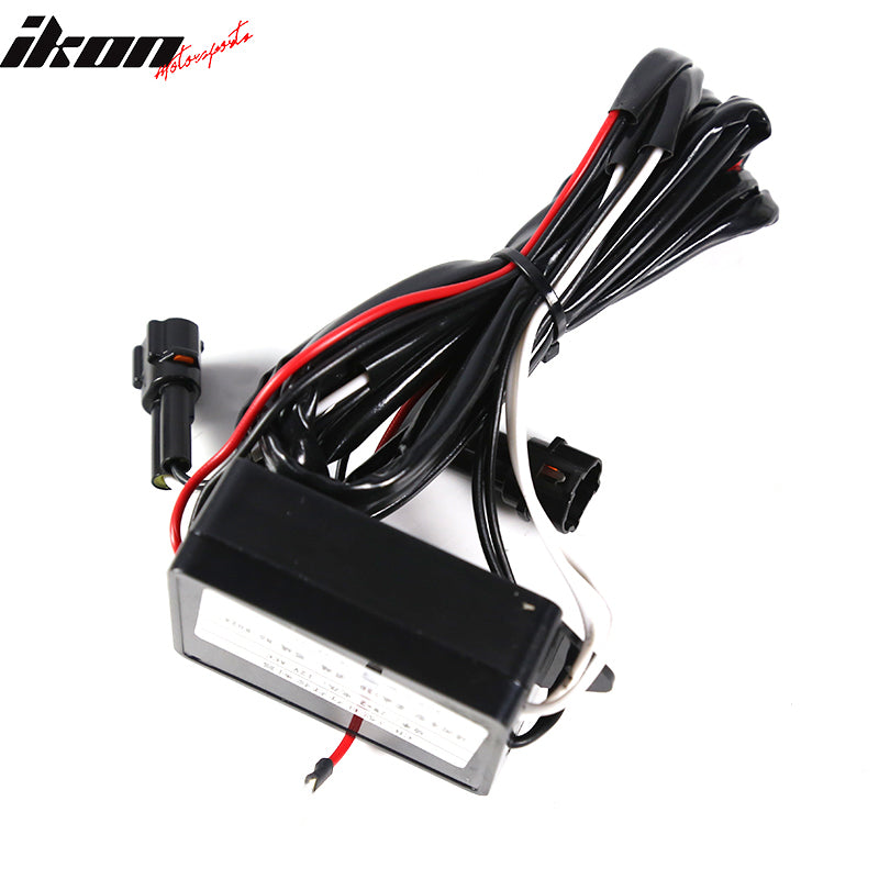 2003-2005 Nissan 350Z Smoked 2PC Front Bumper Reflector Fog Lights LED