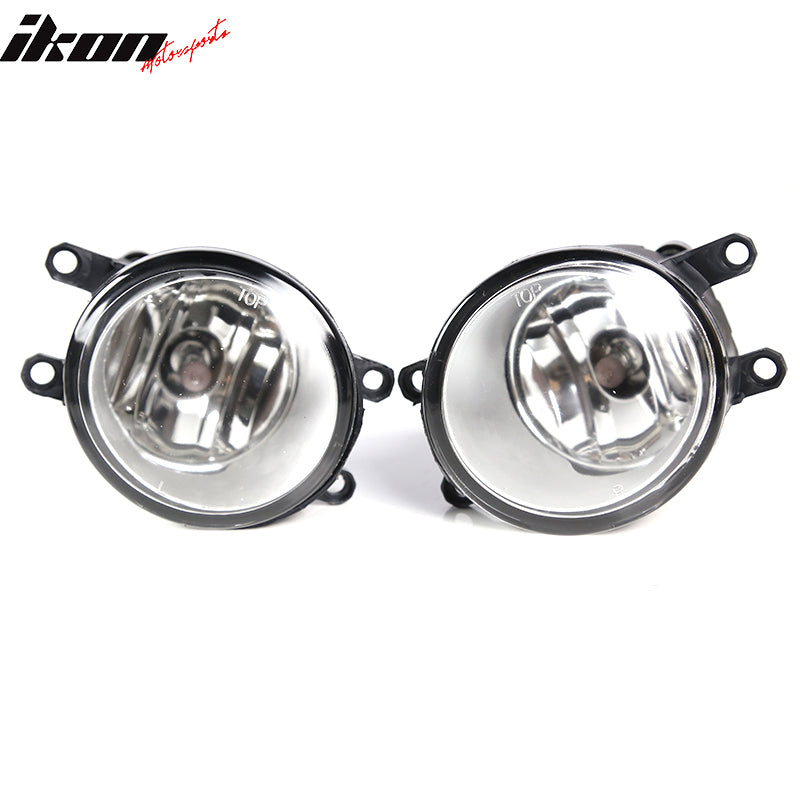 2007-2009 Toyota Camry Front Bumper CFog Lights Clear W/Chrome Bezel
