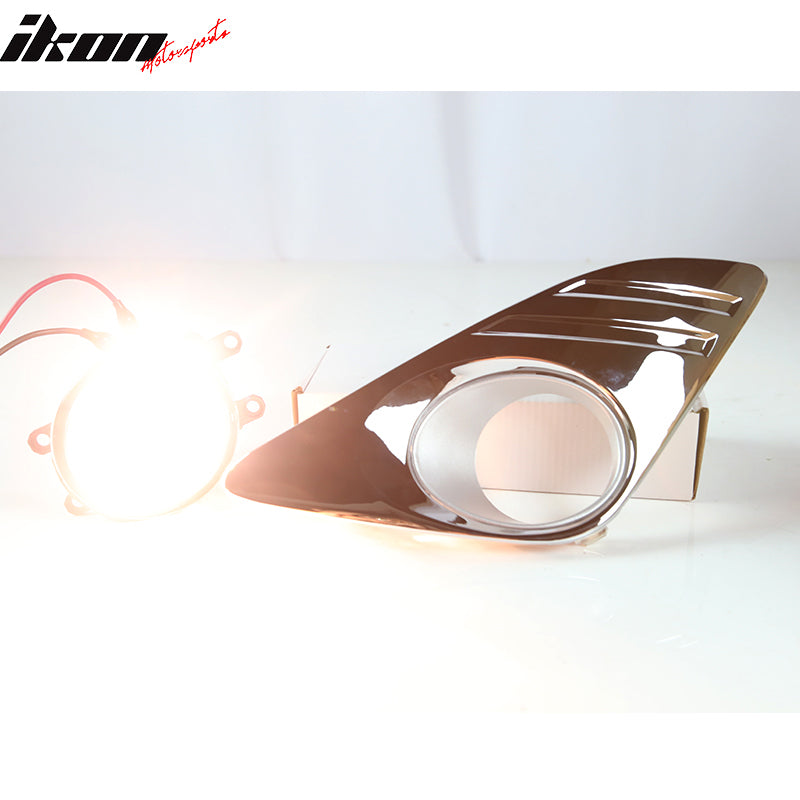 2012-2014 Toyota Camry (Non SE) Chrome Clear Front Bumper Fog Lights