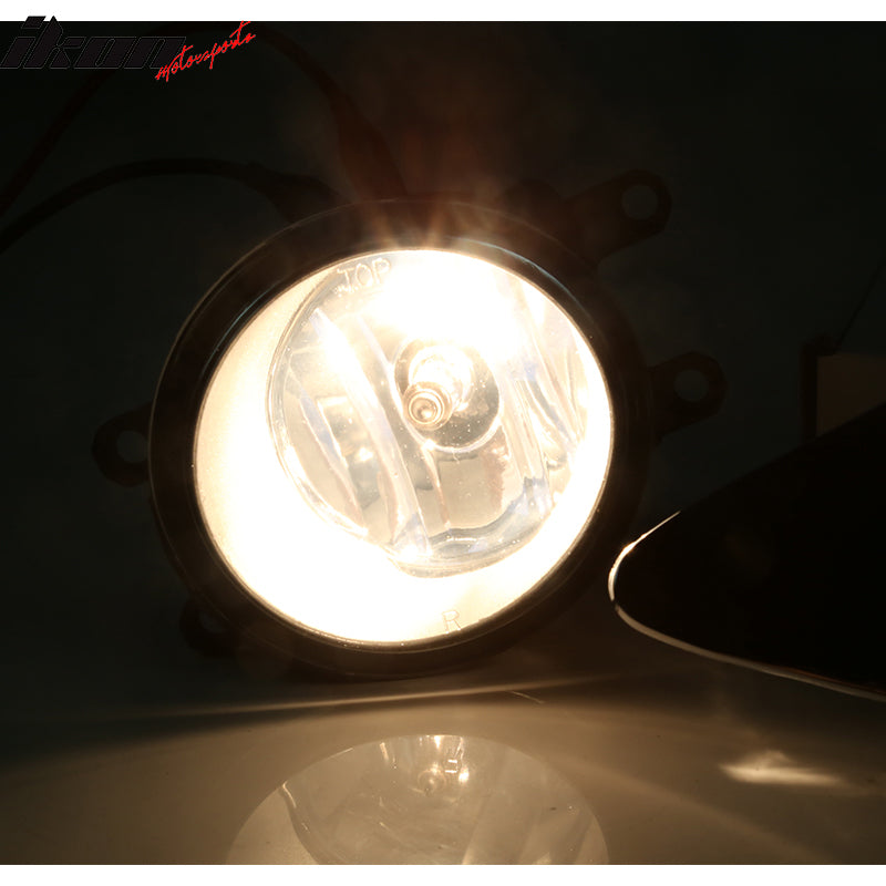 2012-2014 Toyota Camry (Non SE) Chrome Clear Front Bumper Fog Lights