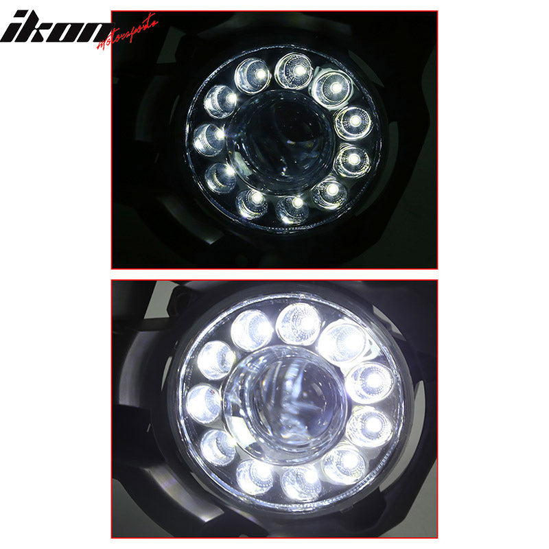 2013-2015 Toyota RAV-4 Halo Projector Clear Front Fog Lights Lamp