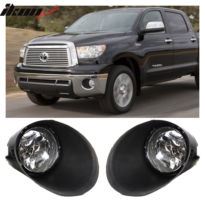 2007-2013Â Toyota Tundra Front Bumper Fog Lights Lamps W/ Clear Lens