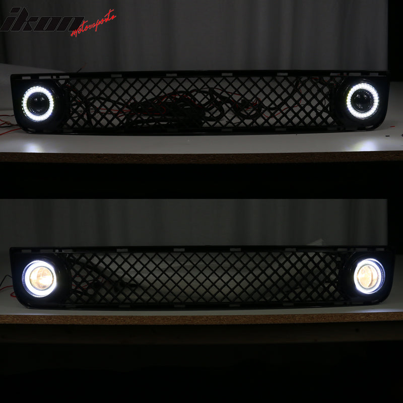 2008-2010 Scion xB Front Grille&SMD Halo Projector Driving Fog Lights