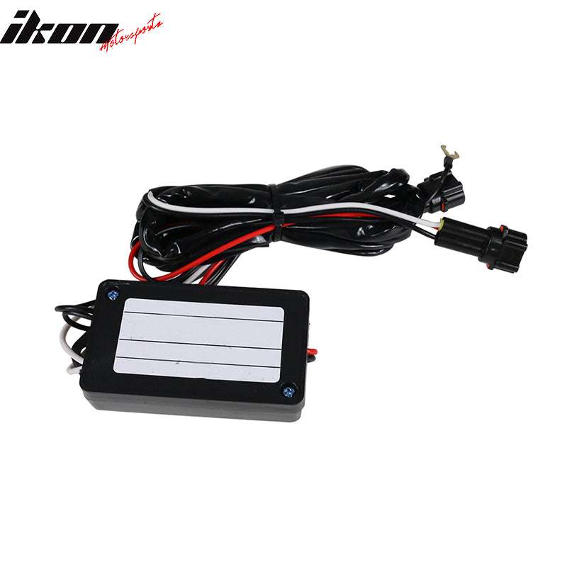 2003-2007 Scion xB White SMD 5x LED DRL Black Out Smoked Fog Lights