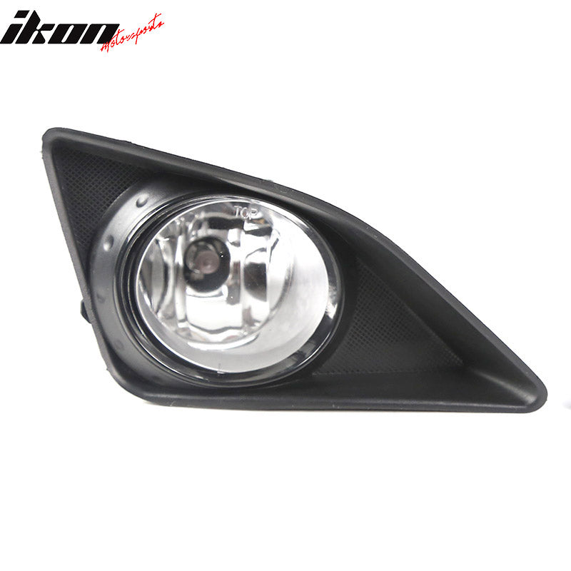 2009-2010 Toyota Corolla Clear w/ Silver Bezel Fog Lights