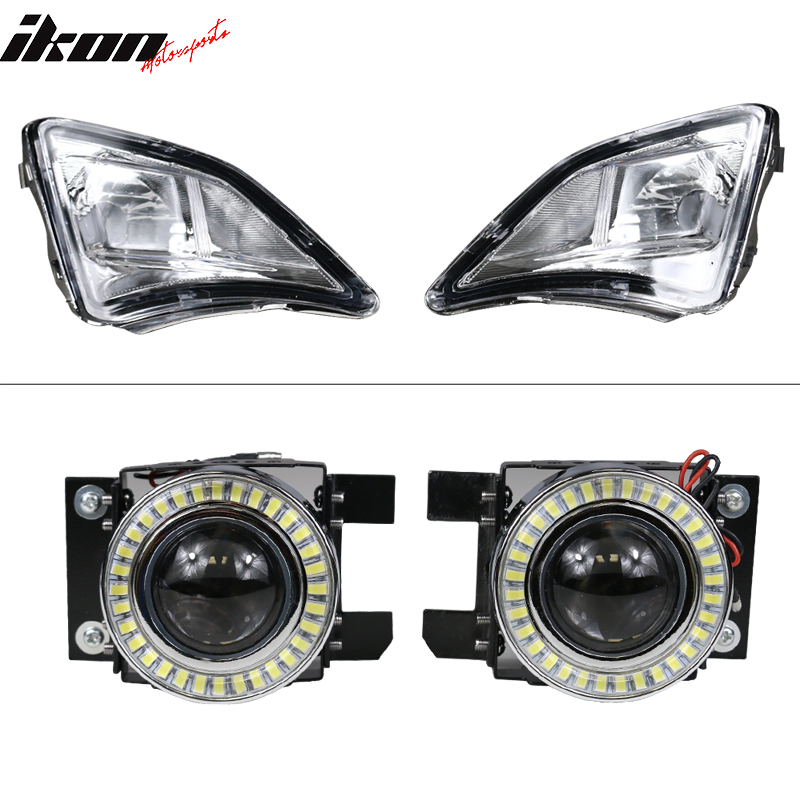 2013-2016 Scion FR-S 2PCS Projector Fog Lights Halo Turn Signals Bezel