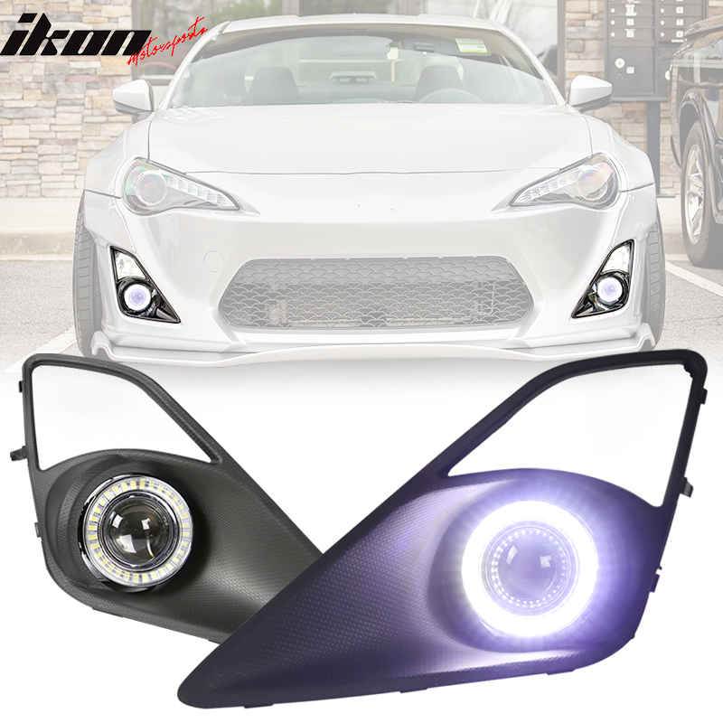 2013-2016Â Scion FR-S Projector Fog Lights w/ Angel Eyes & Bezels