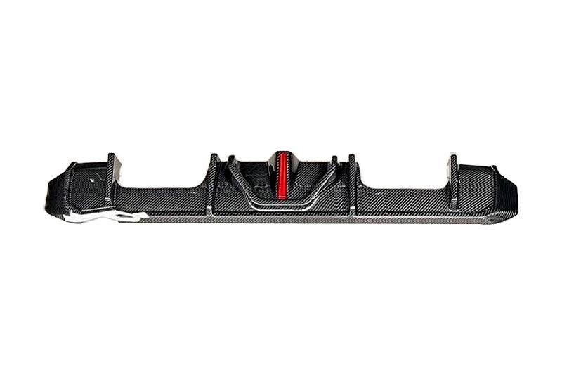 BMW 3 Series G80 M3 G82 G83 M4 Carbon Fiber Rear Diffuser with LED Lights (2019 - 2024) - K2 Industries