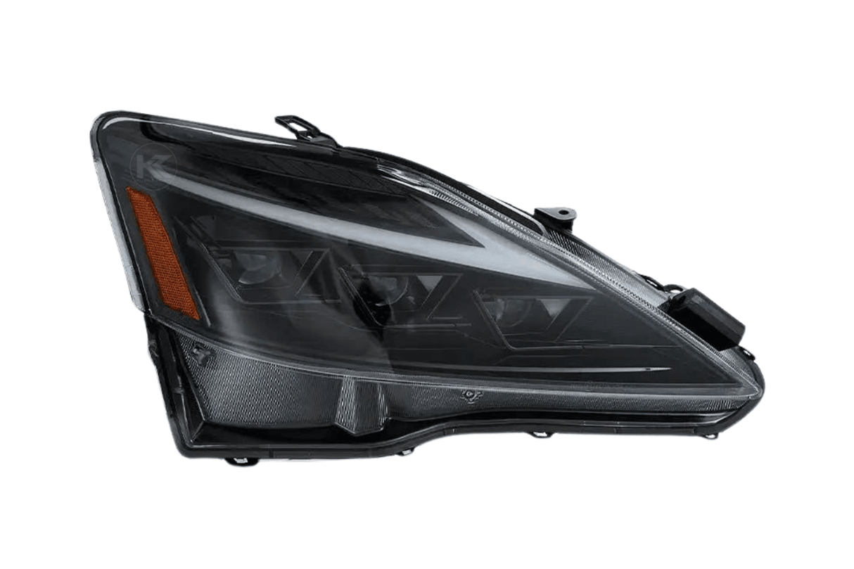 Lexus IS250/IS250C/IS350/IS220d & ISF(XE20) Smoked Matrix Projector Headlights (2006-2014) - K2 Industries