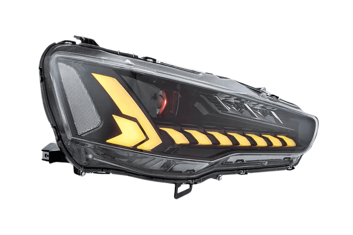 Mitsubishi Lancer Evo X Demon Eyes Dual Beam Projector Headlights (2008-2020) - K2 Industries