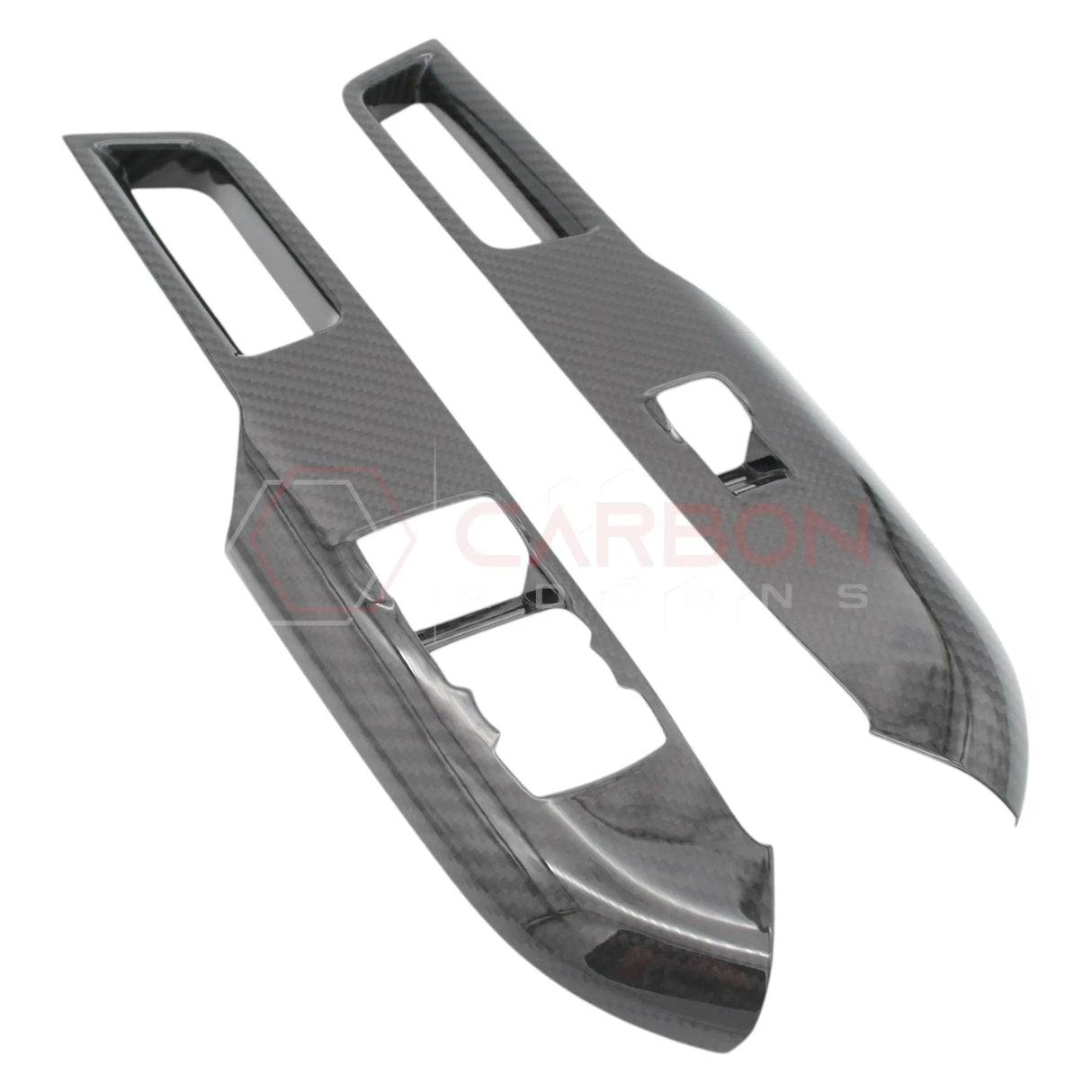 2024+ S650 Mustang Hard Carbon Fiber Window Switch Control Trim Cover | V2