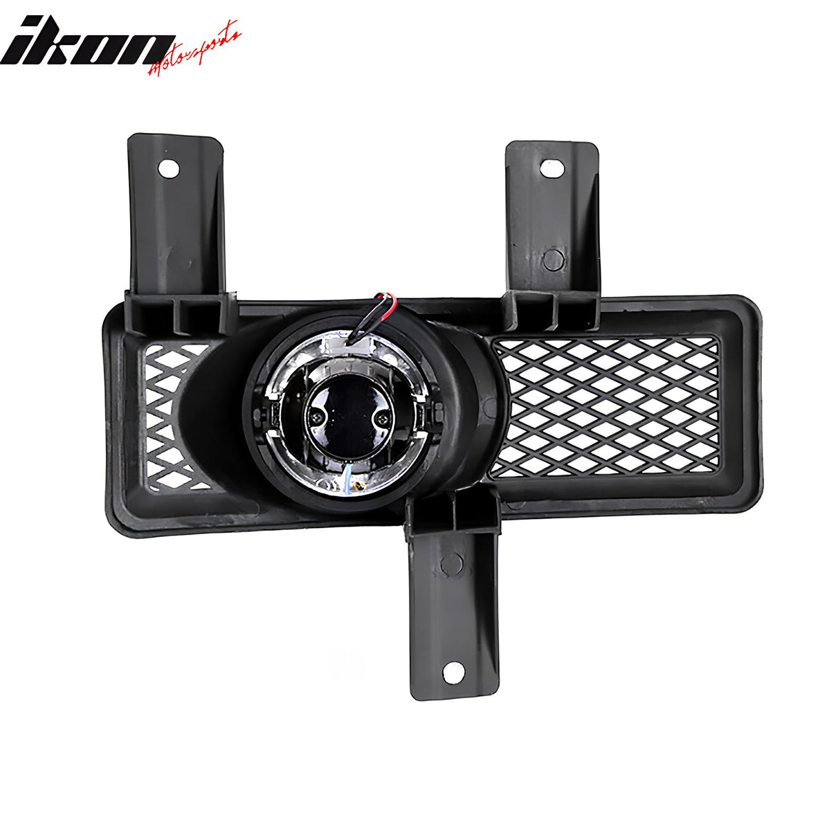 1997-1998 Ford F-150 Ring Style 2PC Projector Fog Lights Black Housing