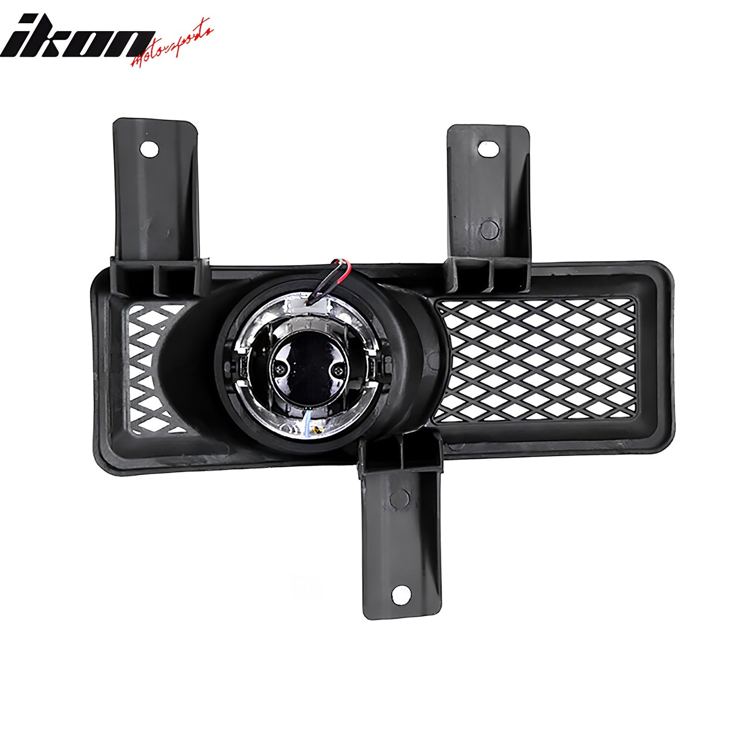 1997-1998 Ford F-150 Ring Style 2PC Projector Fog Lights Black Housing