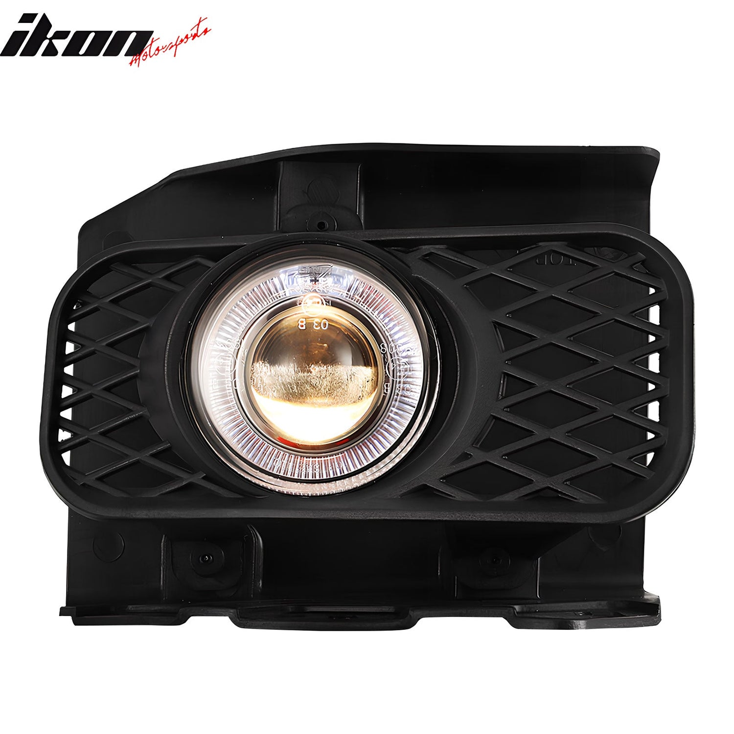 1999-2003 Ford F-150 Ring Style 2PC Projector Fog Lights Black Housing