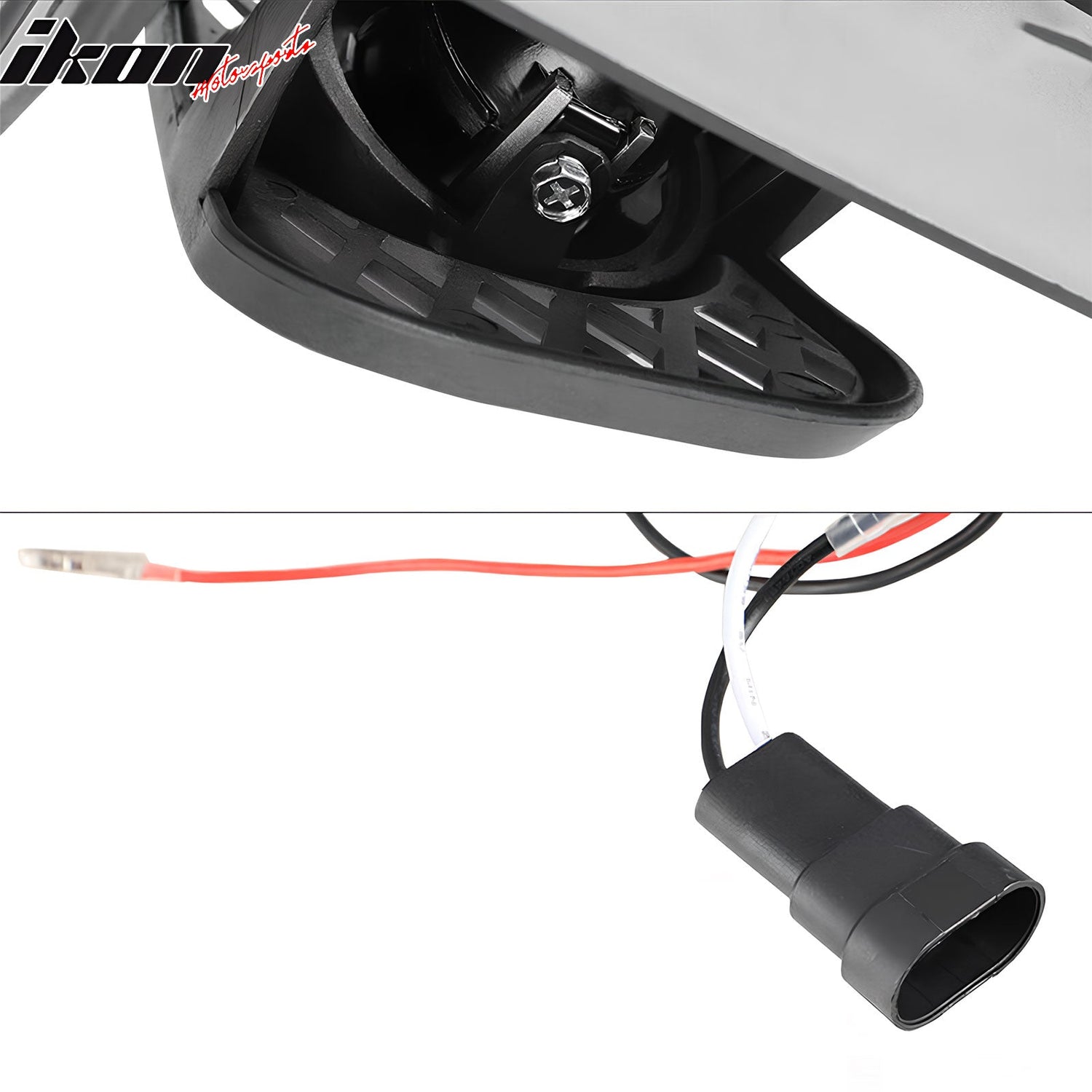 1999-2003 Ford F-150 Ring Style 2PC Projector Fog Lights Black Housing