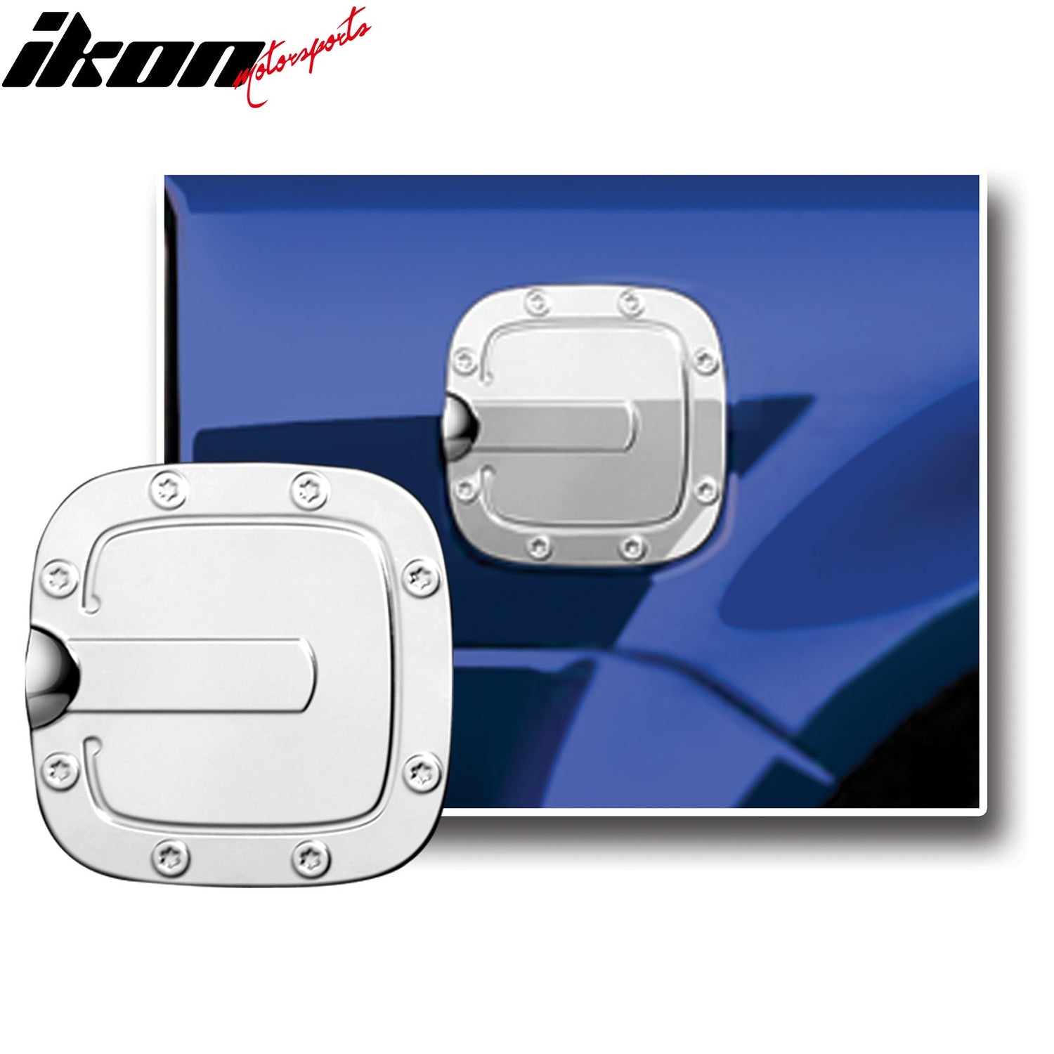 2009-2019 Ford Flex Mirror Finish Fuel Gas Door Cover Stainless Steel