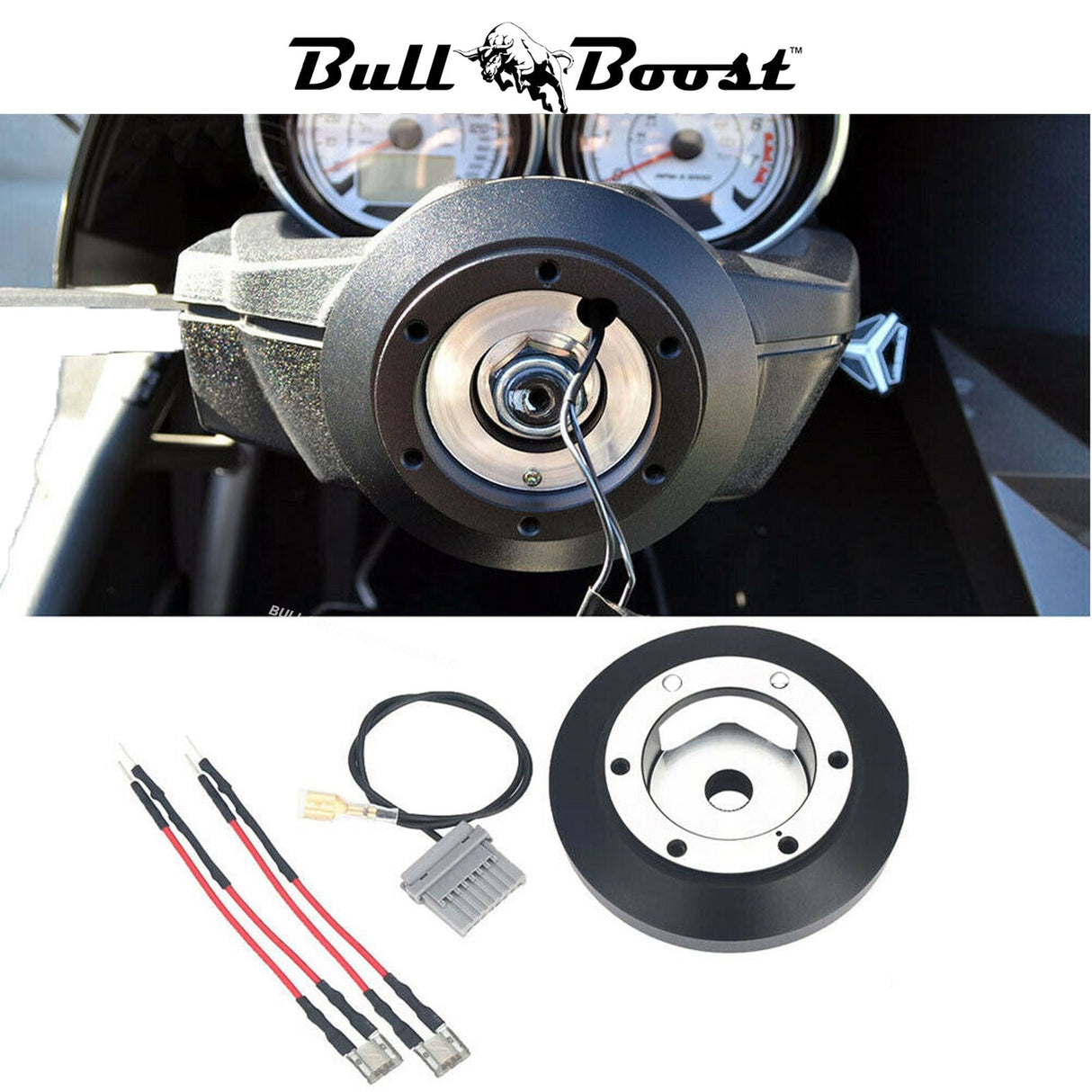 Street Bliss Infiniti G35 G37 Suede 3"Deep Dish Steering Wheel + Quick Release Short Hub Adapter