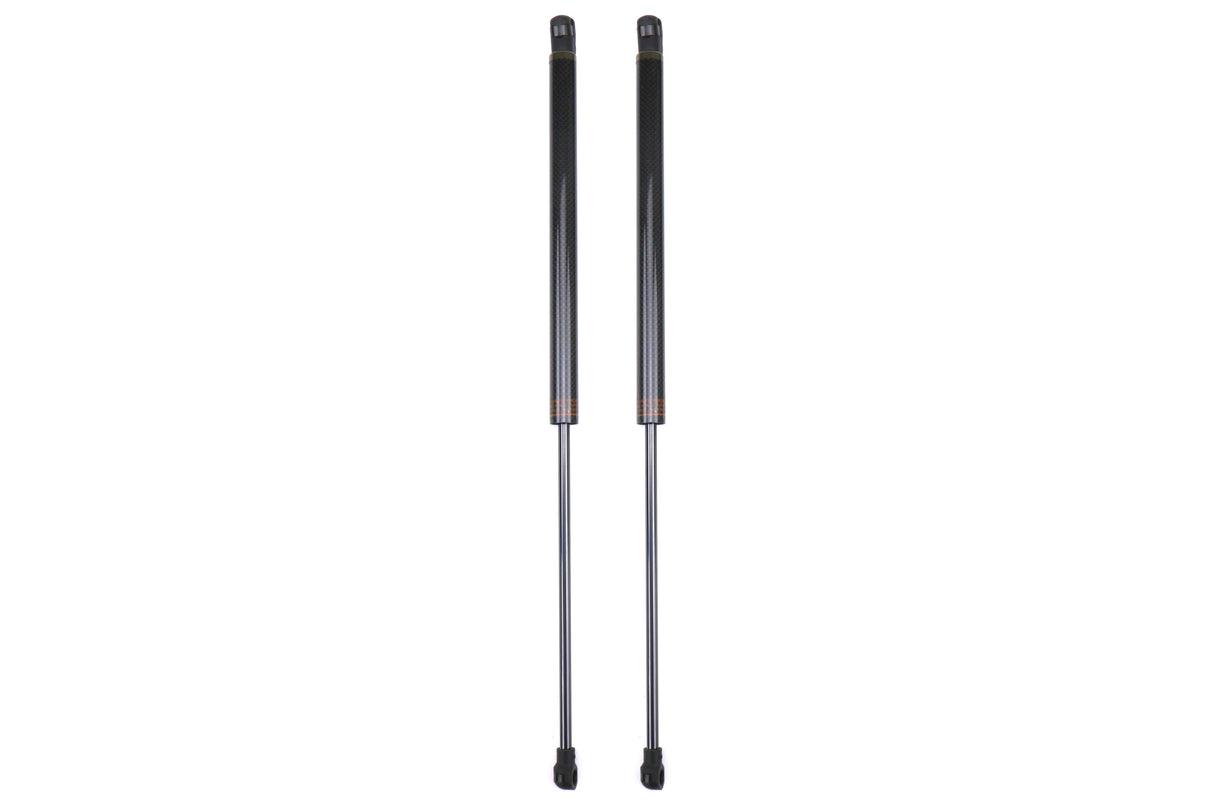 OLM Black Carbon Fiber Hood Dampers - 15+ WRX / STI