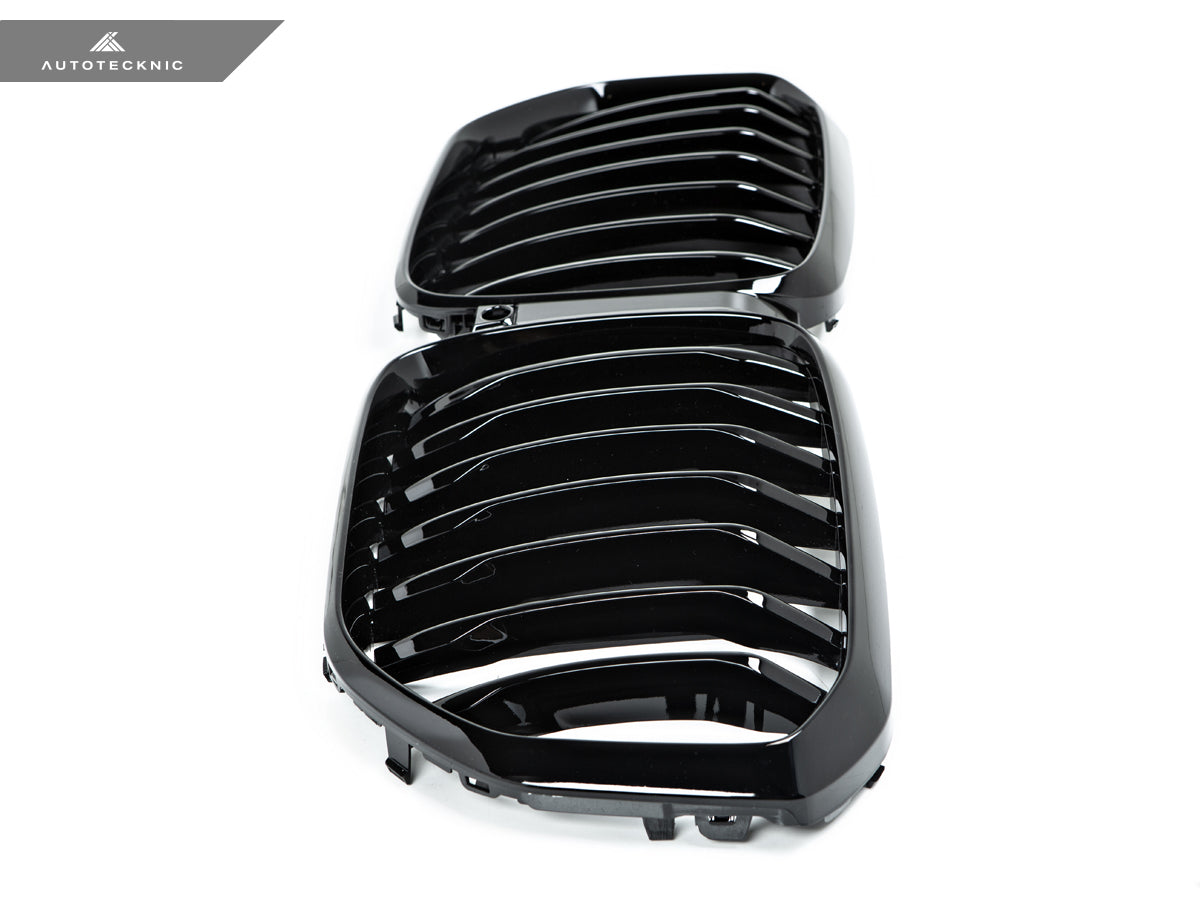 AutoTecknic Gloss Black Front Grille - BMW G05 X5 Pre-LCI
