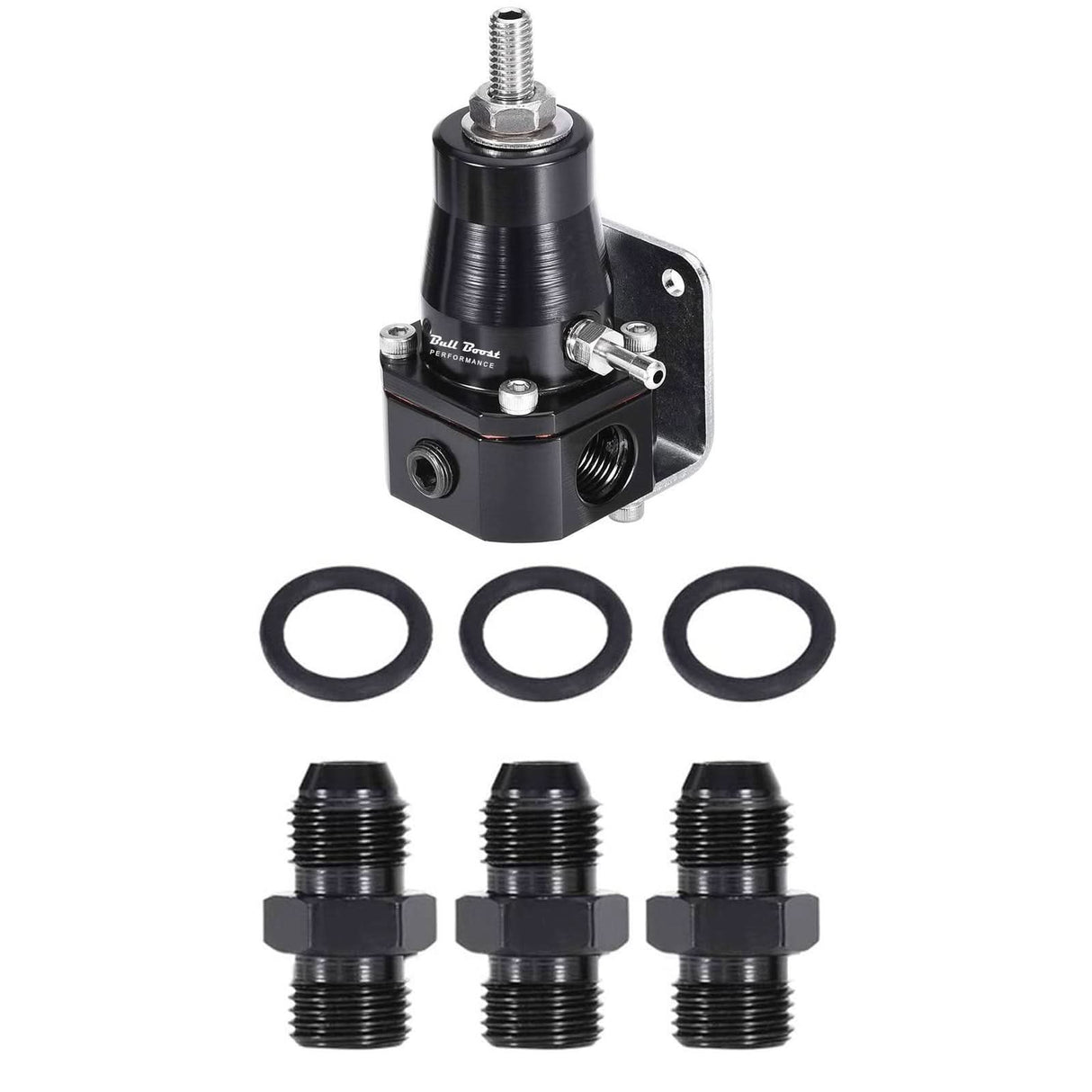 Performance 30 to 70 PSI Universal Fuel Pressure Regulator Gauge AN6