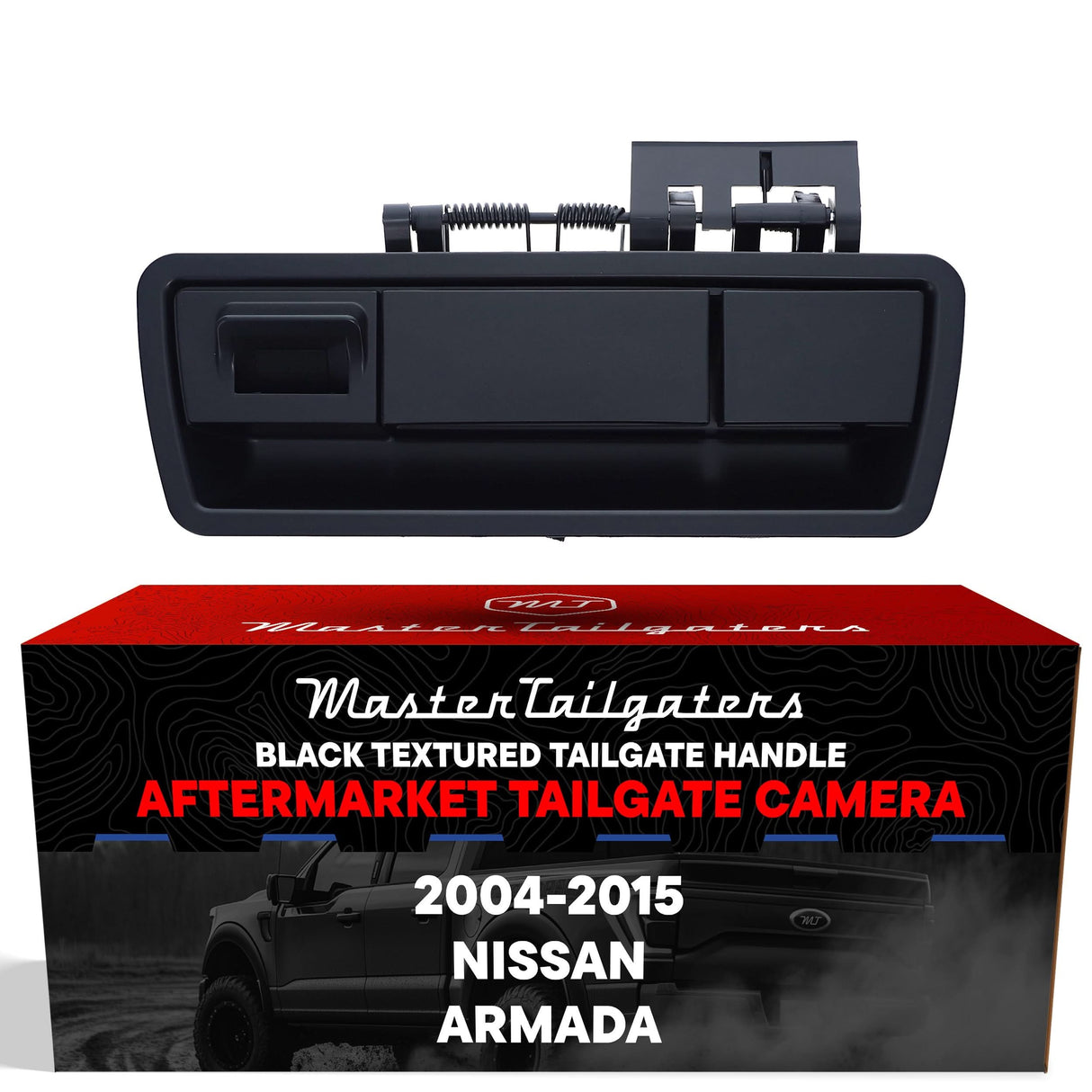 Nissan Armada (2004-2015) Black Replacement Tailgate Handle with Backup Camera