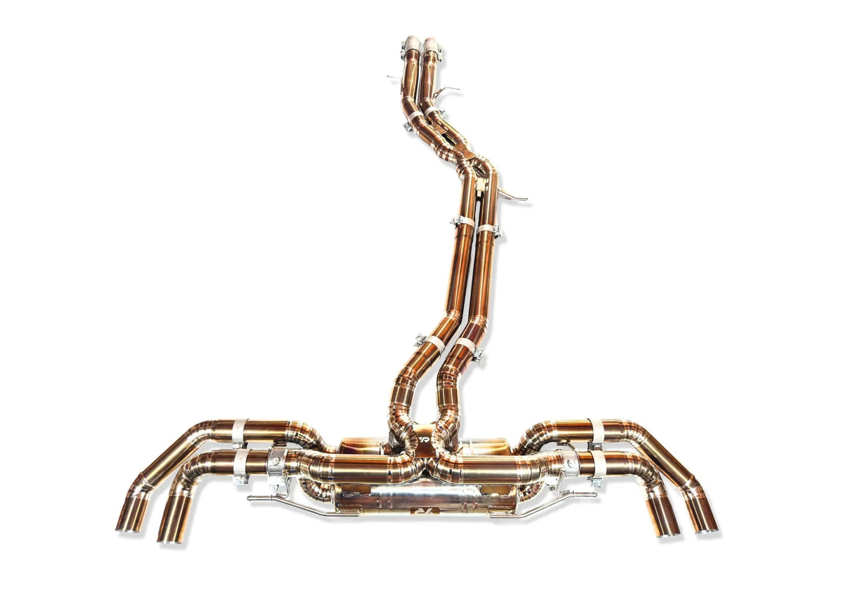 Yonristic Audi RS Q8 Exhaust VANTA Edition Valved Catback Double X-Pipe 3"