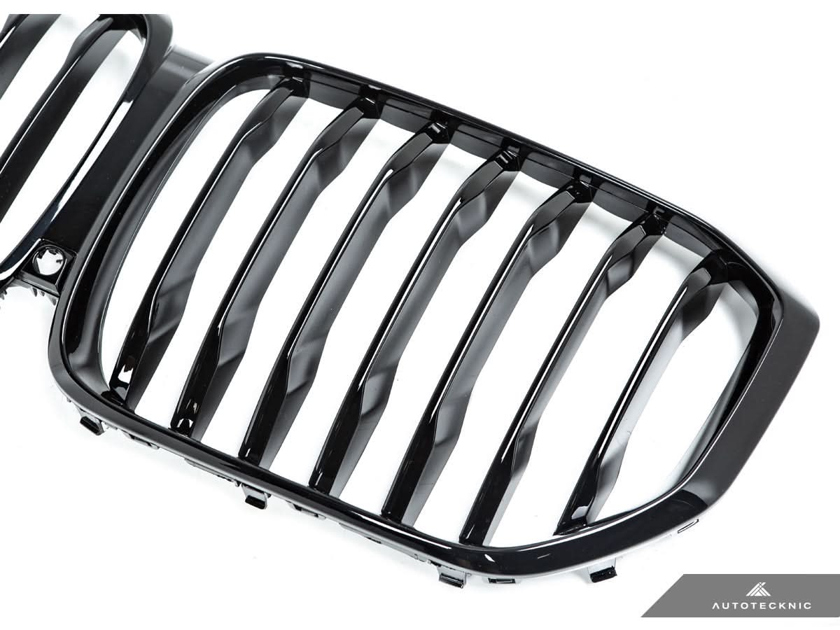 AutoTecknic Gloss Black Front Grille - BMW G05 X5 Pre-LCI