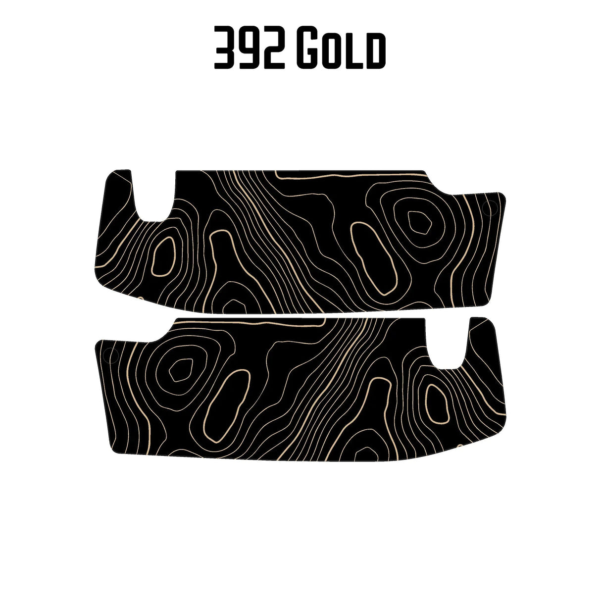 Topographic Map Sun Visor Overlays - 2018+ Jeep Wrangler JL / Jeep Gladiator JT