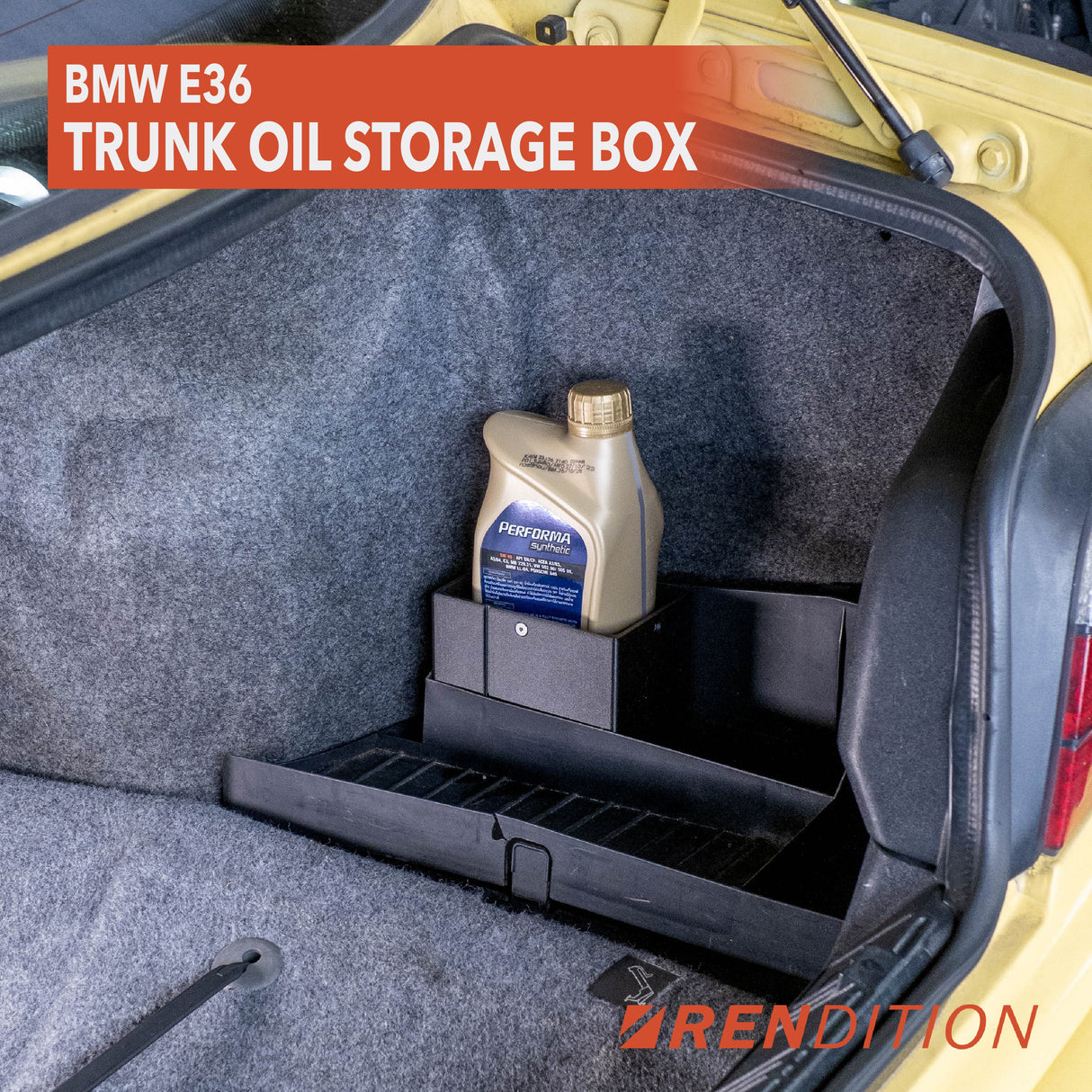 BMW E36 TRUNK OIL STORAGE BOX