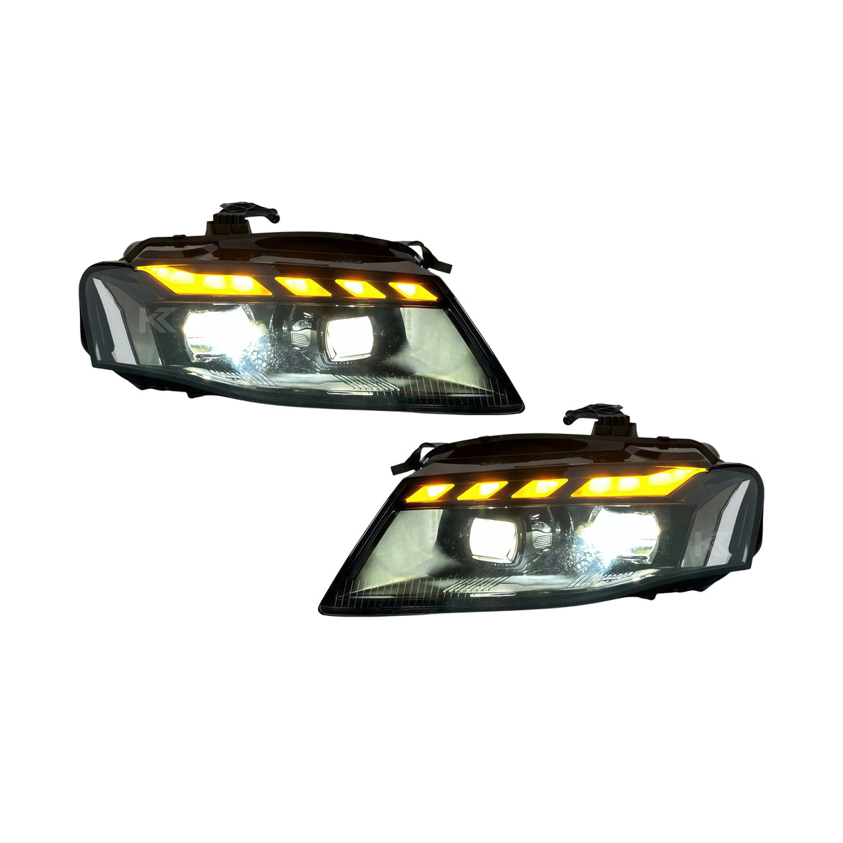 Audi A4 RS Style LED Headlight Assembly with Daytime Running Lights 2008 - 2012