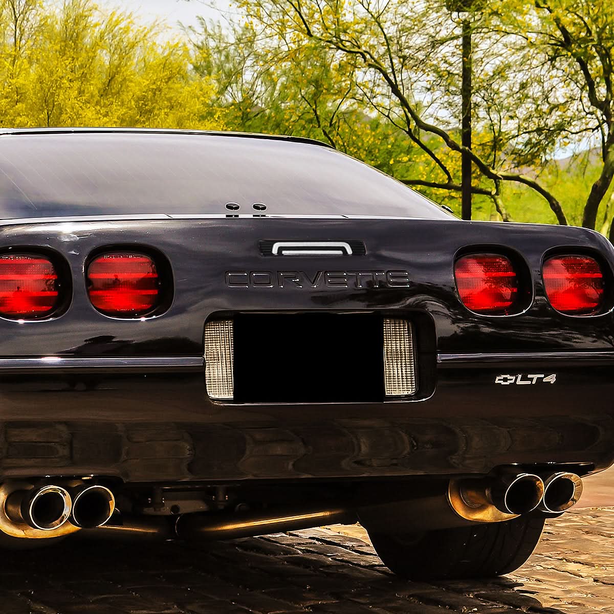 91-96 Chevrolet Corvette 3D LED Third Brake Light Black