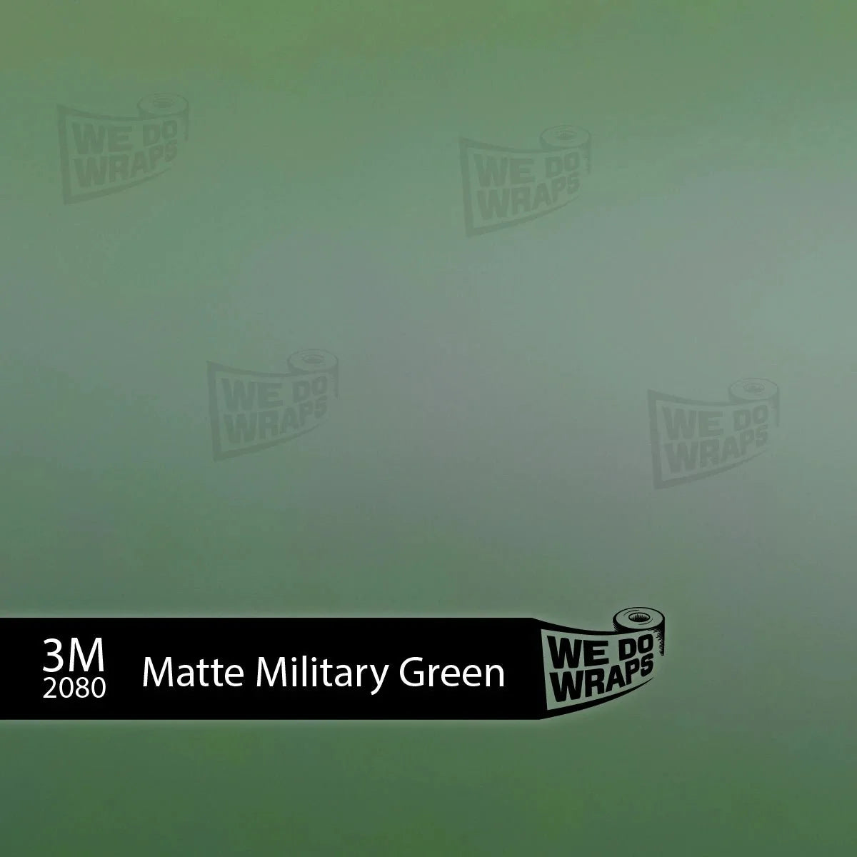 3M Matte Military Green Tesla Steering Wheel Wrap | MY 2019-'25