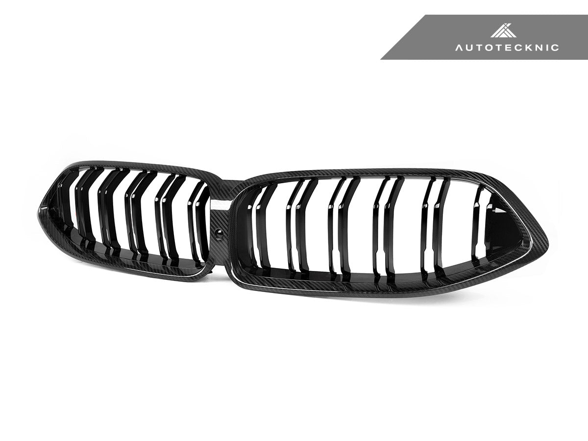 AutoTecknic Dry Carbon Dual-Slats Front Grille - G14/ G15/ G16 8-Series
