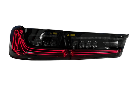 BMW 3 Series G20 G28 Red and Smoked CSL Style Laser Tail Lights (2019-2024) - K2 Industries