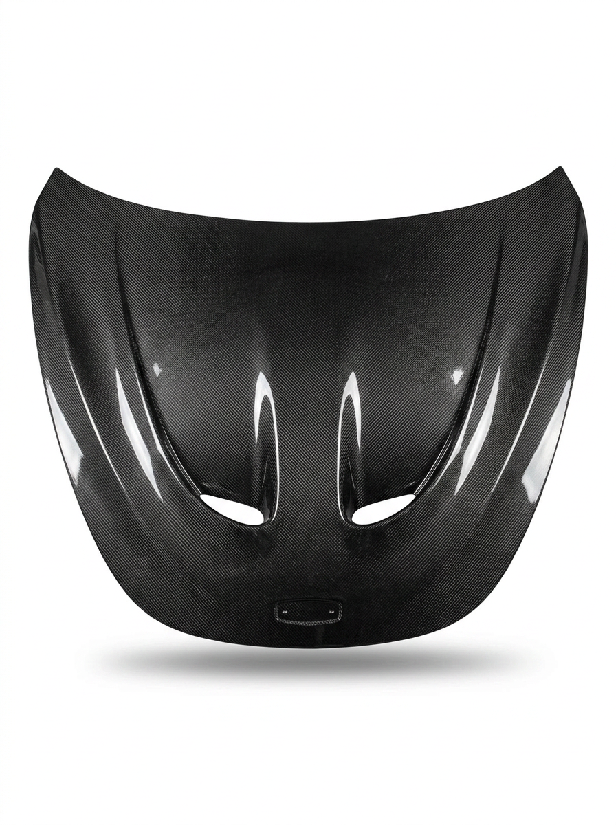 McLaren 540C 570S Dry Carbon Fiber Bonnet Hood P1 Style Bolt-On