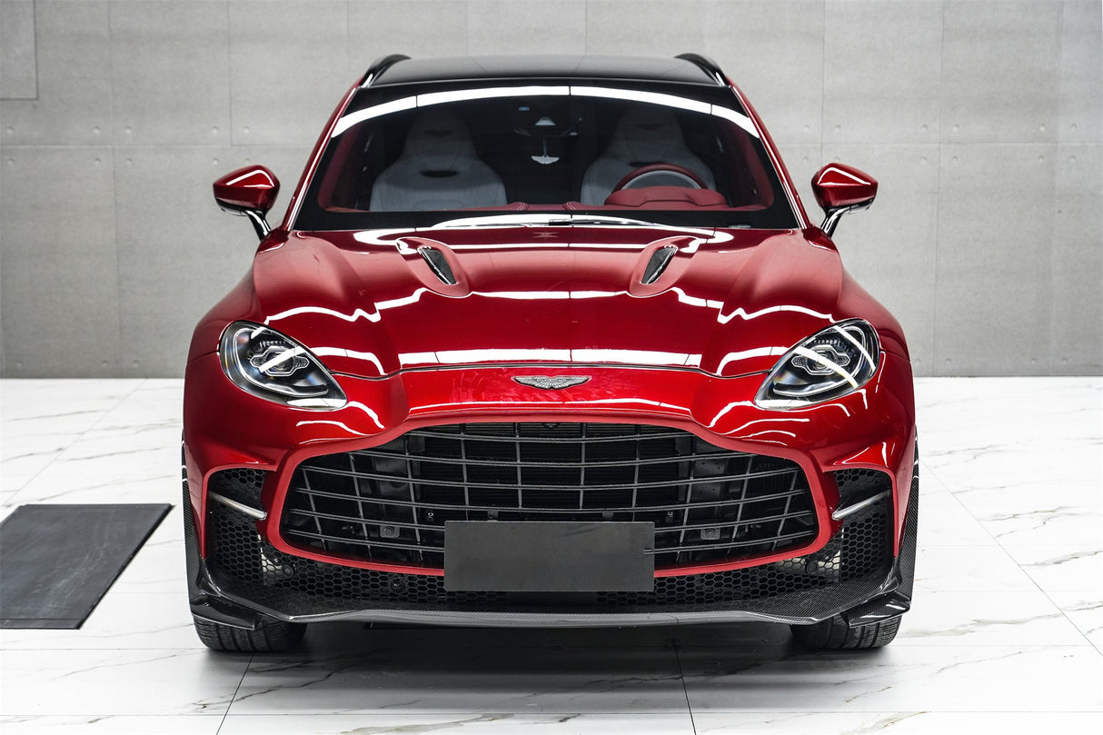 2021-2024 Aston Martin DBX 707 Style Dry Carbon Fiber Front Bumper With Lights