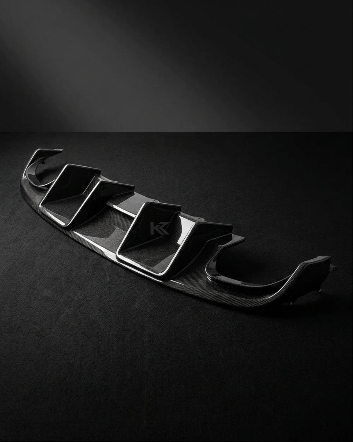 2008–2012 Audi A4 S-Line / S4 B8 Sedan Wide Scoop Rear Valance Diffuser – Carbon Fiber