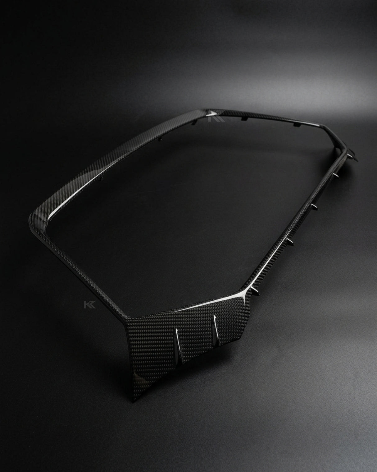 2019–2021 Audi RS6 C8 Avant Front Grille Insert Trim Cover – Dry Carbon Fiber