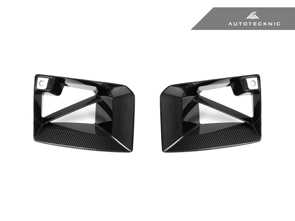 AutoTecknic Dry Carbon Front Bumper Lower Vent Set - G87 M2