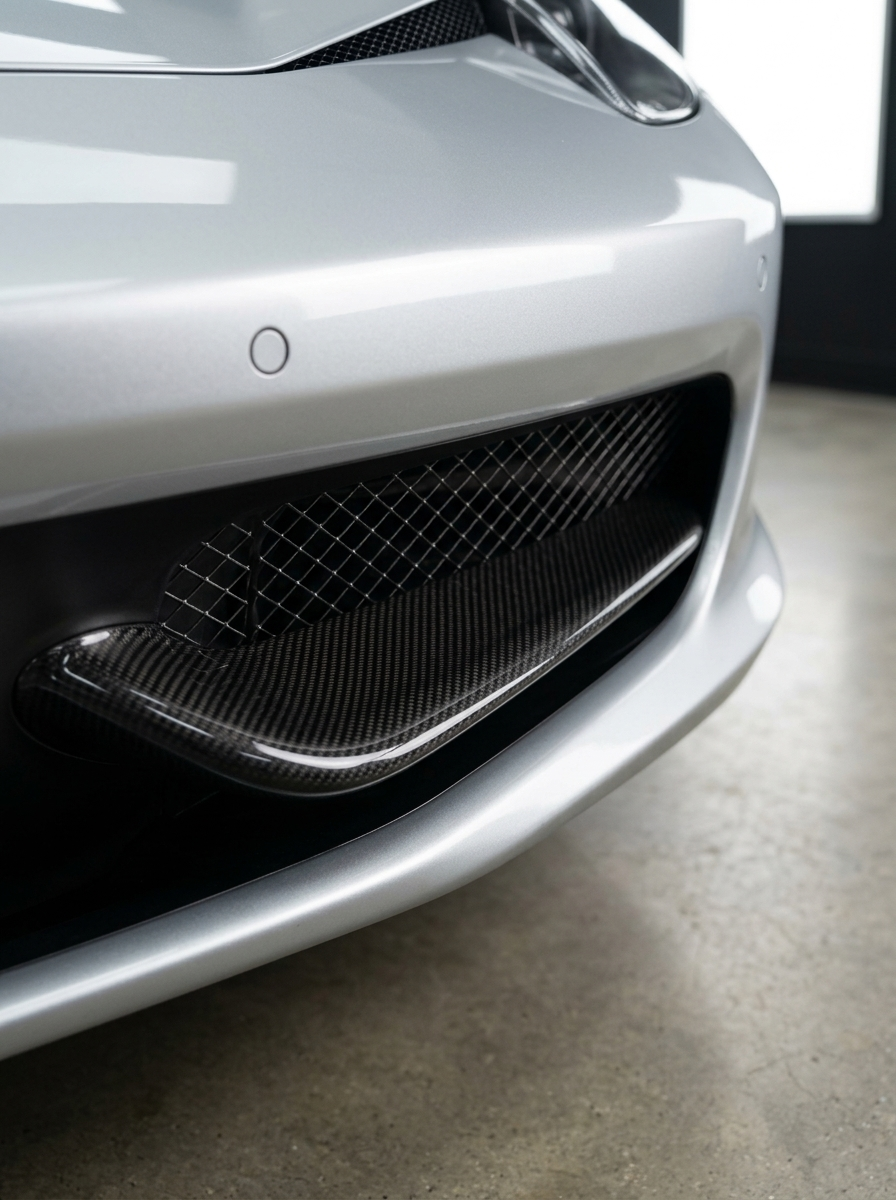 2010-2015 Ferrari 458 Italia Spider Front Grille Trim Cover - Dry Carbon Fiber