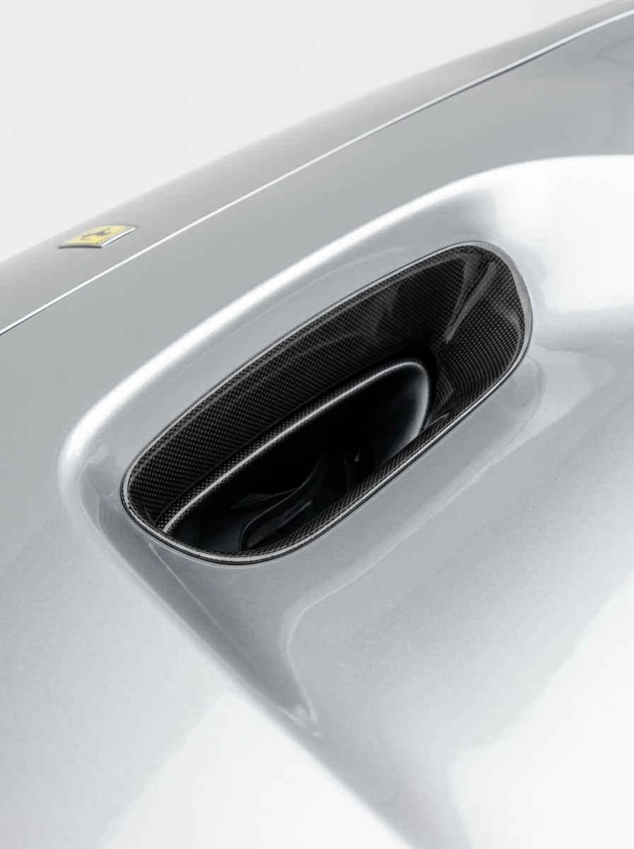 2019 Ferrari F8 Tributo Spider Sports Style Bolt-On Hood Vents - Dry Carbon Fiber
